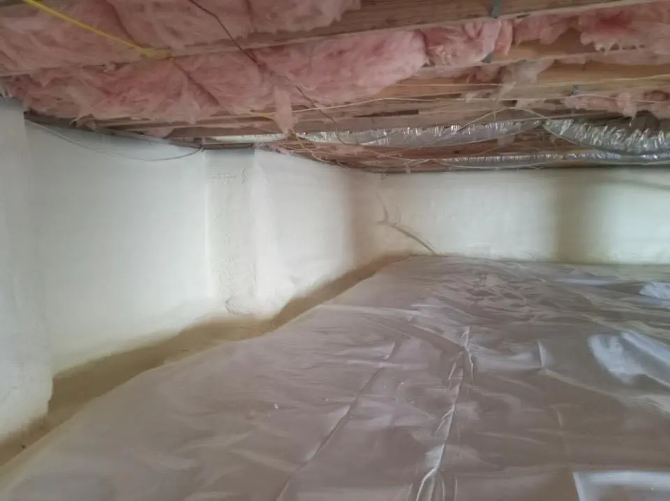 Crawl space encapsulation with closed-cell spray foam for Metal Roof Coating in Cuyahoga Falls